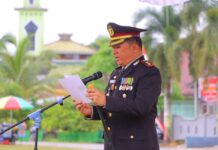 Kapolres Sintang Pimpin Upacara Peringatan Hari Pahlawan Ke-80